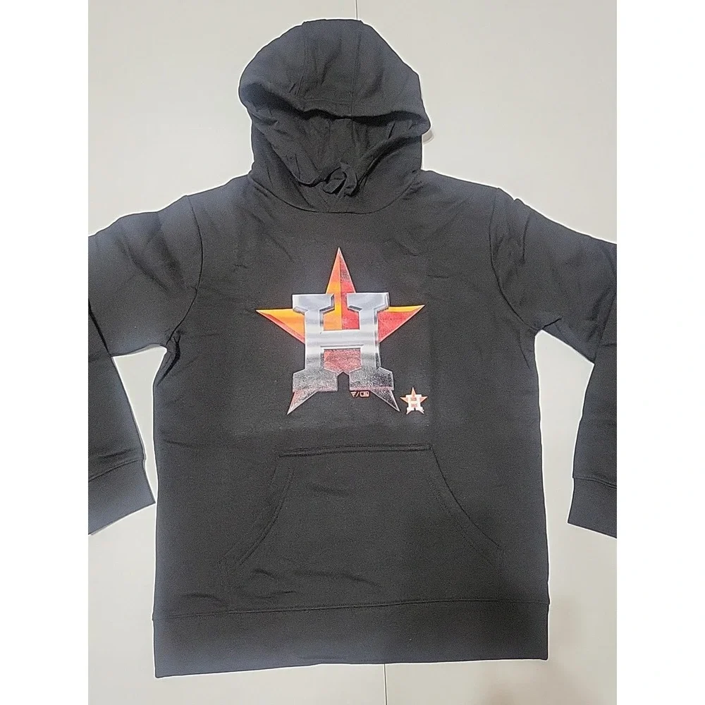 Men's Black Houston Astros Alvarez Mascot Pullover Hoodie Size Medium Fanatics